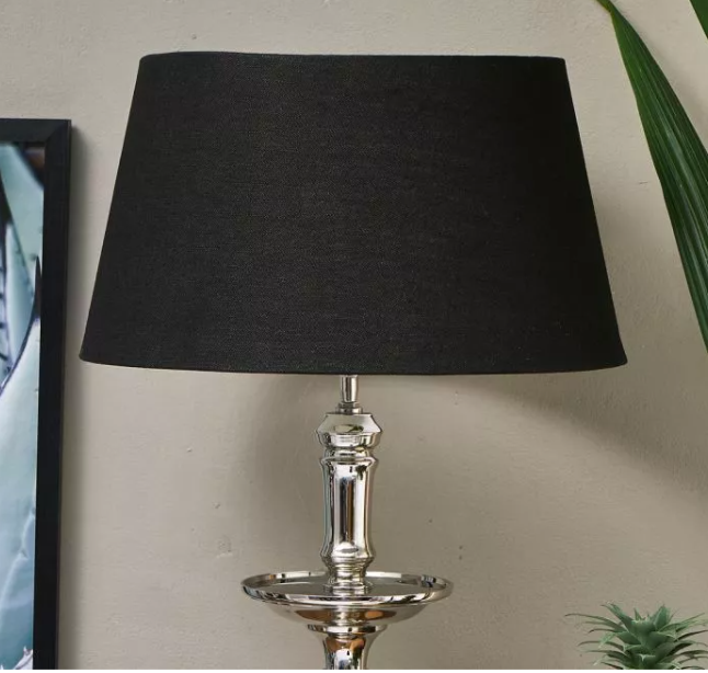 Lampenschirm Loveable, Schwarz, Ø45