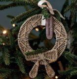 Rustic Rattan Mini Christmas Wreath