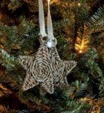 Rustic Rattan Stars Ornament