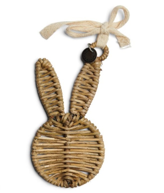 Osterdekoration Easter Bunny Ornament Rattan