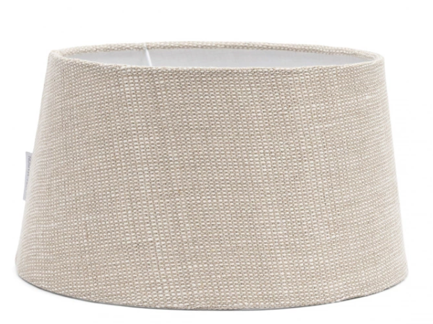 Linen Taper Lampshade flax 30x17