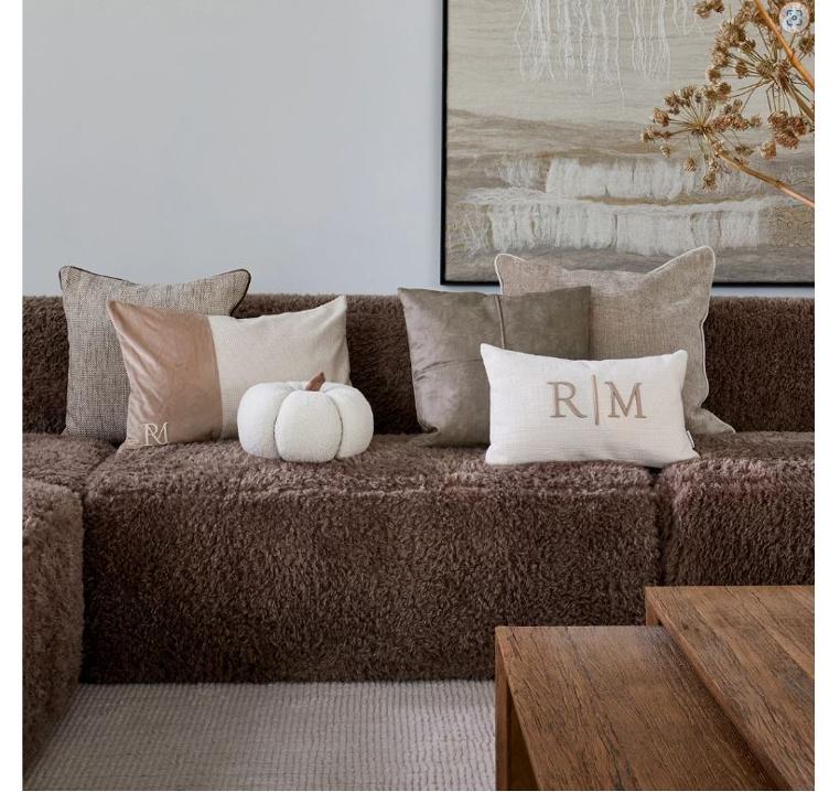 RM Monogram Aveiro Pillow Cover 60x60 - 3