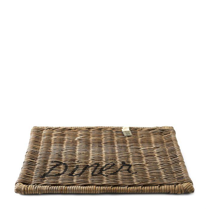 Rustic Ratt.Placemat Diner black