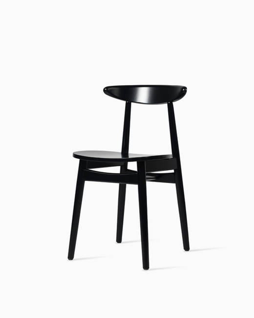 Teo dining chair, nearly black